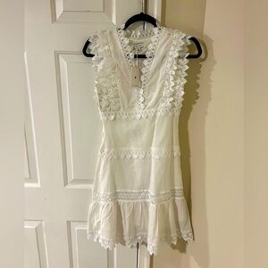 Women’s embroidered white dress
